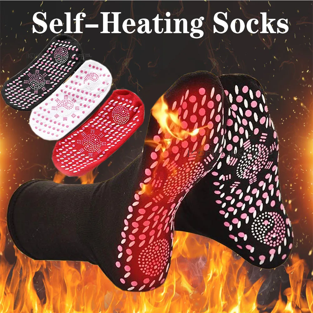 Magnetic Socks Unisex Self-Heating Health Care Socks Tourmaline Magnetic Therapy Comfortable And Breathable Foot Massager Warm