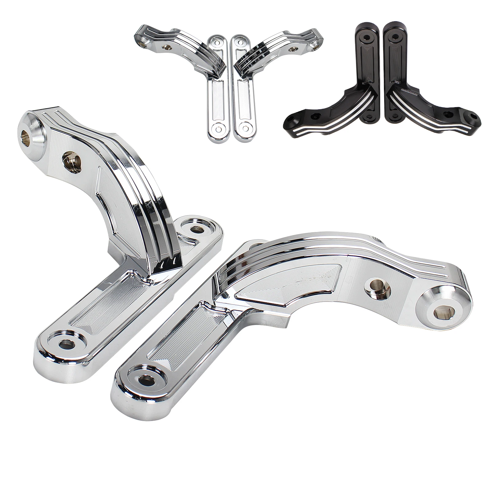 Bracket Fog Lights Mounting Brackets Frame For Harley FLHT FLHTK FLHTCU FLHX FLHXS 2014-later Motorcycle Models Aluminum