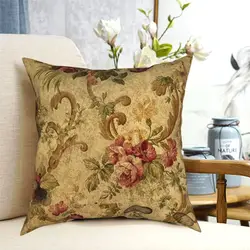 Vintage Tapestry Floral Elegant Pillowcase Polyester Creative Zip Decor Home Cushion Cover Wholesale 18