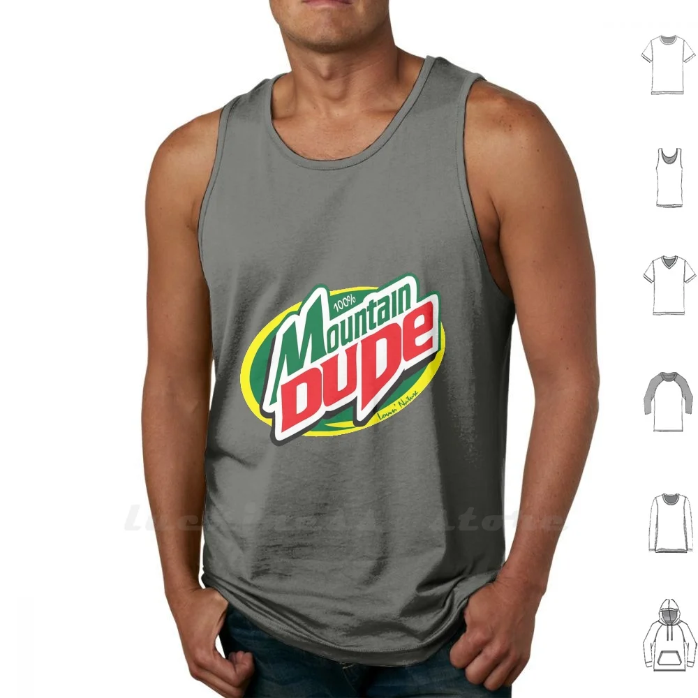 Merch Sleeveless Tank Top Vest Cotton Fdhl Mountain Dude Man Parody Camp Cool Snow Guy Men Mountains Pop Art Sports And Travel