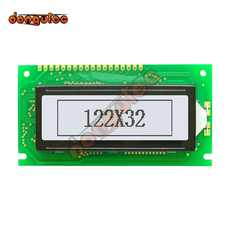 Módulo de pantalla LCD LCD12232, matriz de puntos 12232B, 122x32, pantalla azul/blanco/retroiluminado verde amarillo