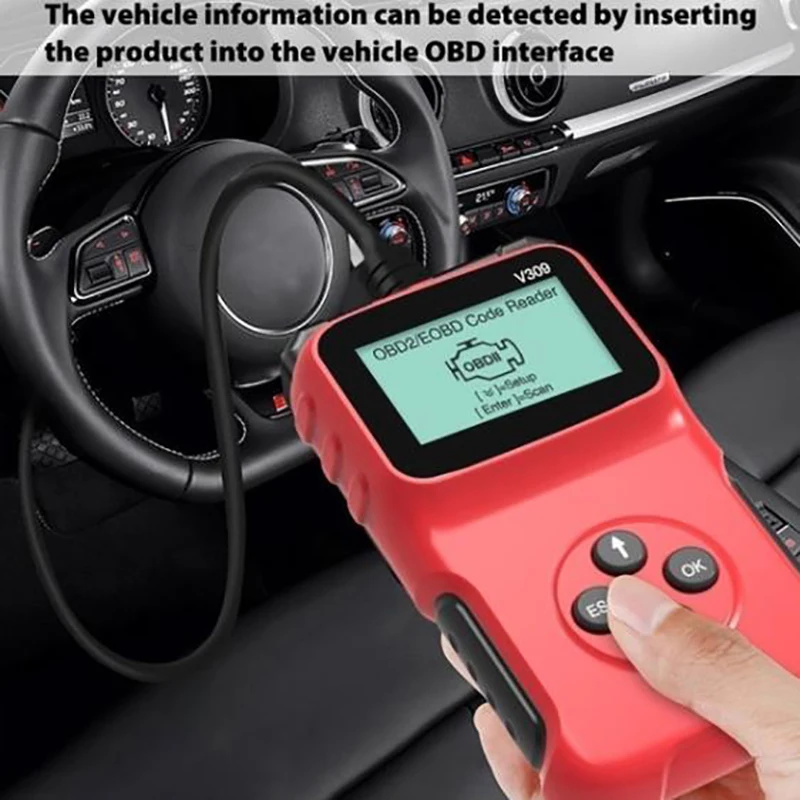 V309 Eobd Scanner Code Reader Data Tester Automatic Scanning Diagnostic Tool For Citroen Peugeot Renault Automotive Diagnostic T