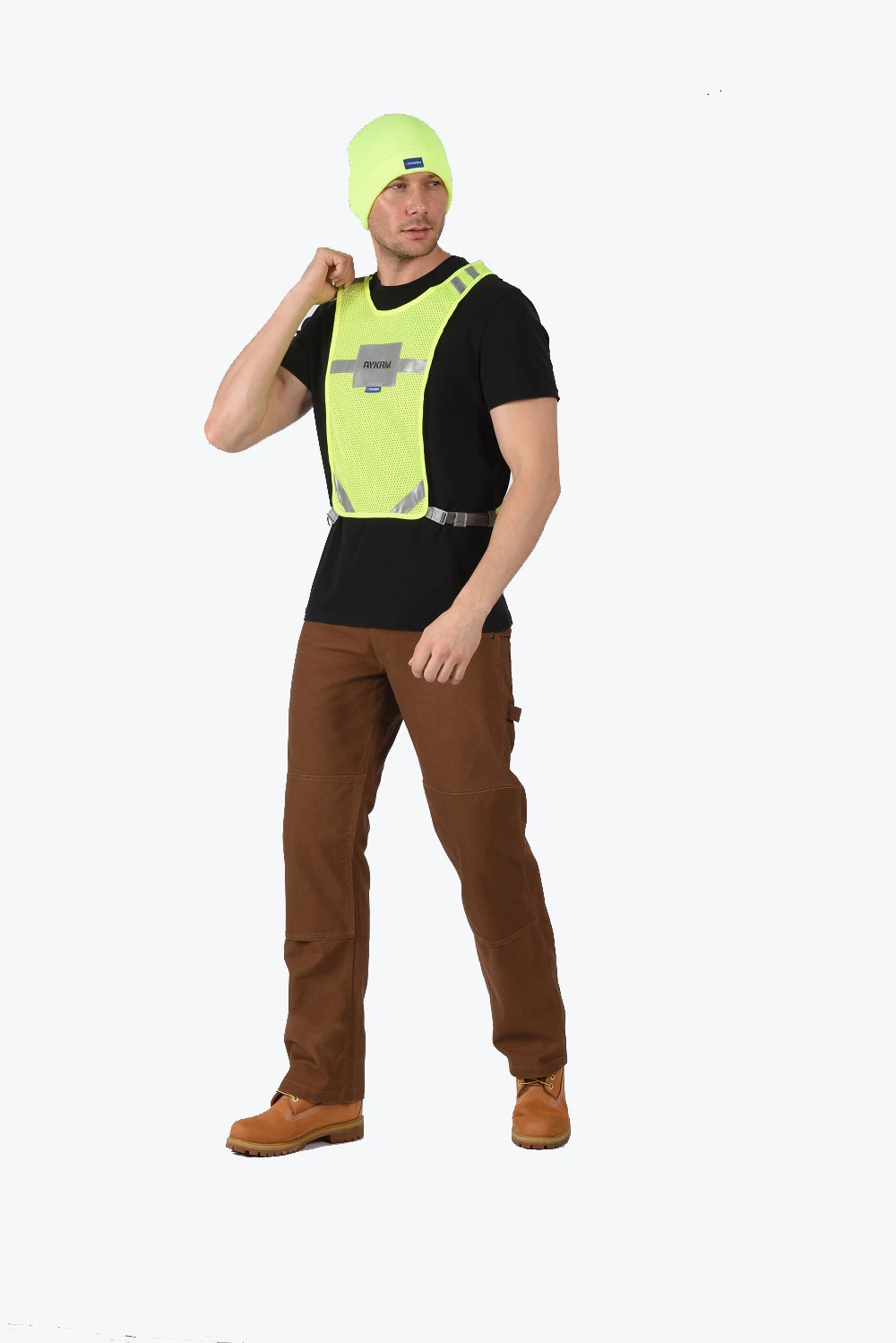 AYKRM Reflective Safety Vest High Visibility Sports Security Riding Outdoor Protection Running Hi Viz Lightweight Cycling Equipm