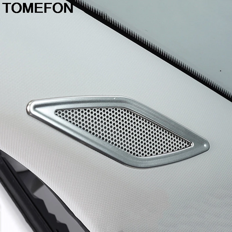 TOMEFON For Volkswagen T-Cross 2018 2019 2020 A Pillar Side Air Condition Vent AC Outlet Loud Speaker Cover Trim Accessories ABS