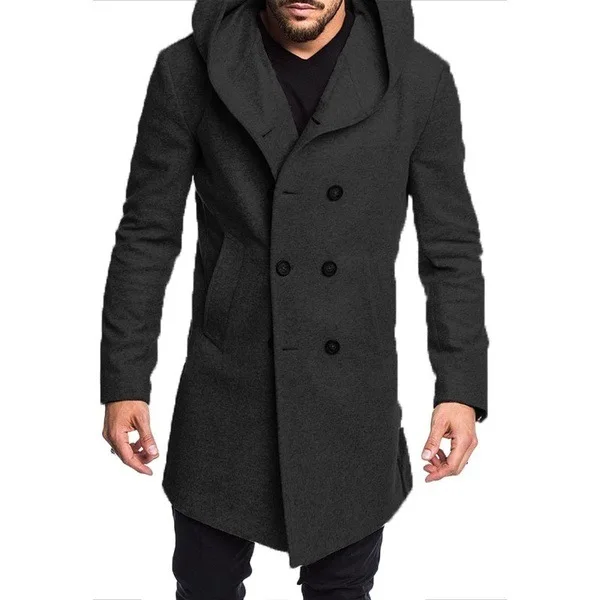 Winter Woolen Mens Coat Warm Thick Men Long Jacket Groom Suits Business Prom Party Blazer One Piece