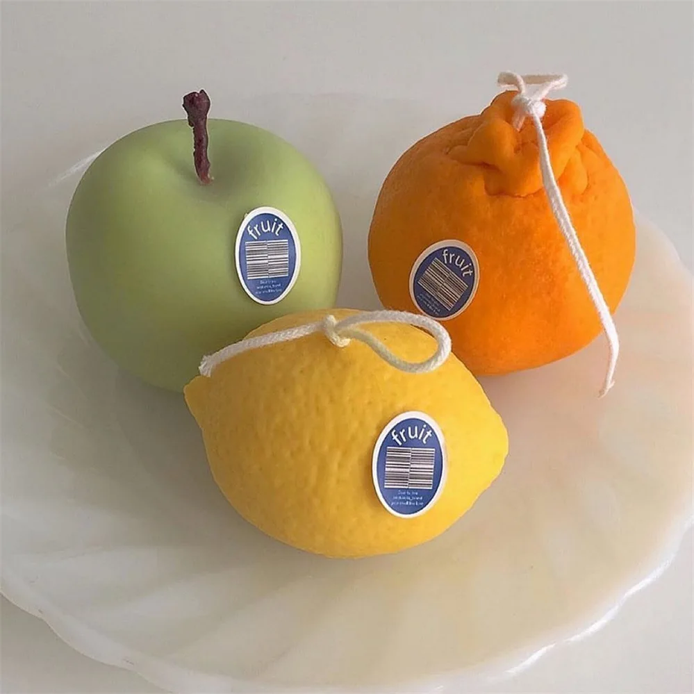 Fruit Candle Mould DIY Handmade Silicone Moulds Form For Candle Making Home Necessaire Decoration Tool Aromatherapy Candle mold