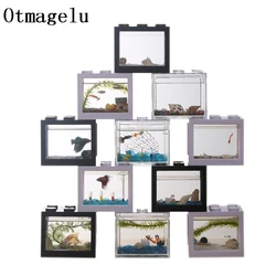 Creative Combinable Ecological Small Fish Tank Mini Aquarium Betta Fishbowl Ant Box Crawler Box DIY Aquarium Landscaping