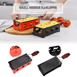 Grill ser Raclette zestaw non-stick Griller Mini BBQ deska serowa pieczony ser piekarnik żelaza szwajcarski ser Melter taca na garnek