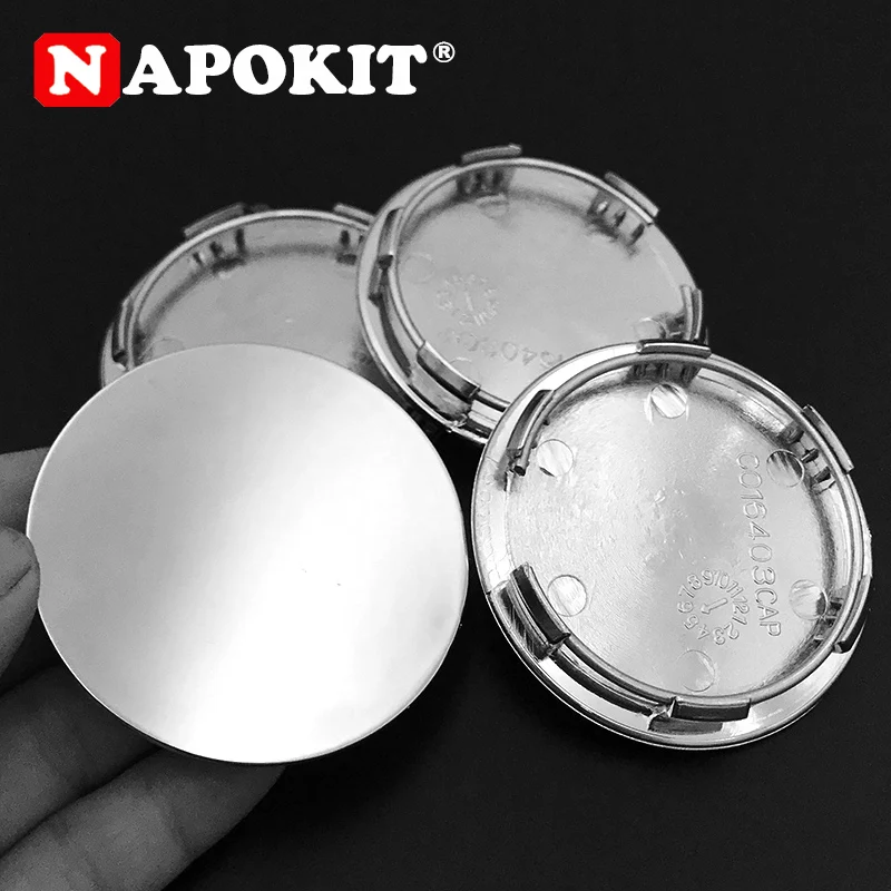 4pcs Flat Surface 65mm Car Wheel Cap Rim Hub Caps Cover Car Styling Accessories