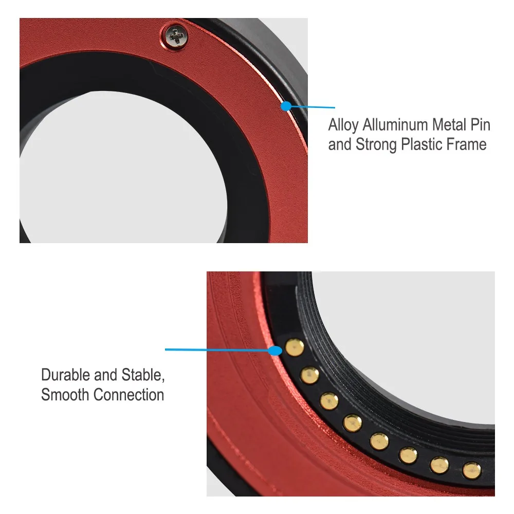 Auto Focus Macro Extension Tube Adapter Ring Set 10mm+16mm for Samsung NX Mount Camera Photography Accessory