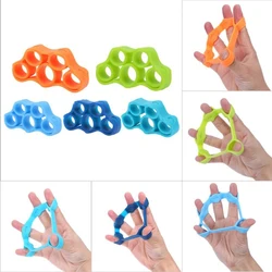 1PC Silicone Finger Strengthener Exercise Finger Power Trainer Resistance Band Hand Grip Yoga Stretche Strength Trainer Gripper