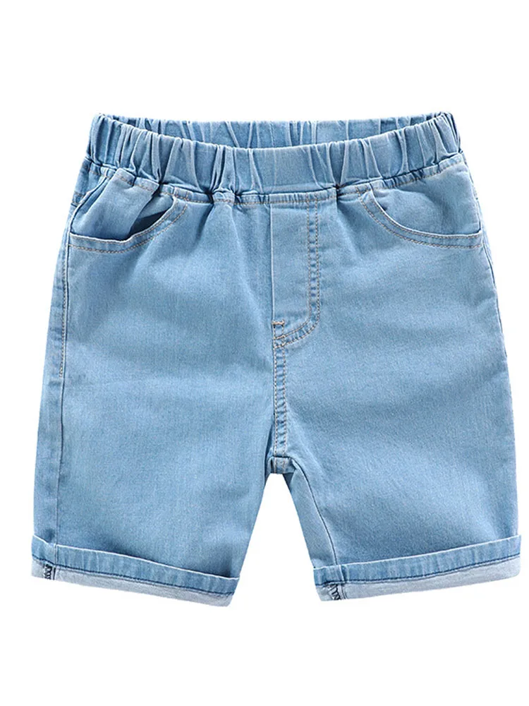 Hot 2-12Year Baby Jeans Shorts Summer Cotton Elastic Waist Short Pants Teenage Beach Clothes Children Shorts Kids Denim Trousers