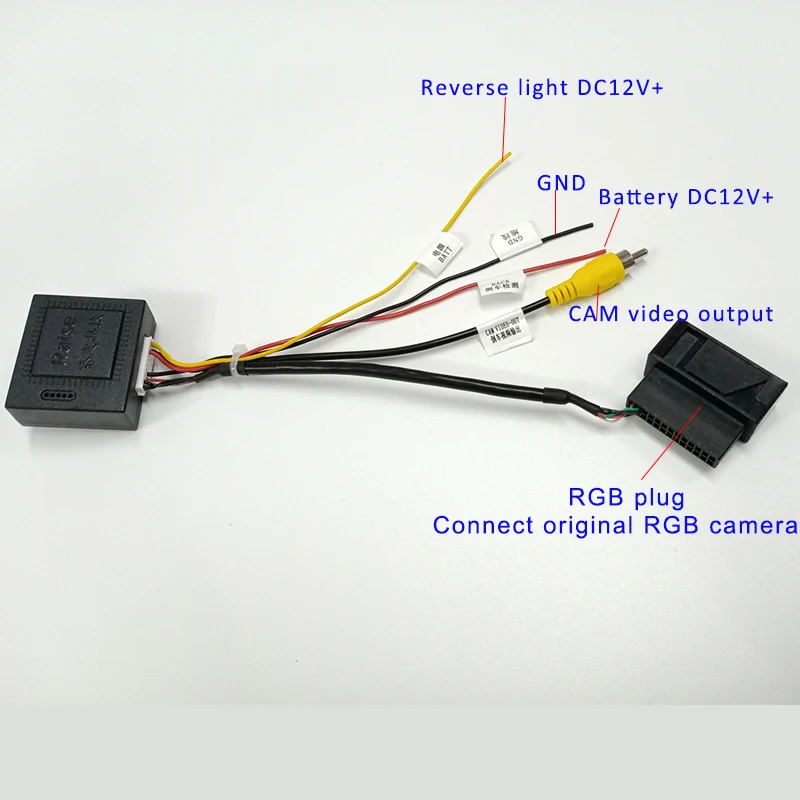 RGB to CVBS  AV Converter for Volkswagen Magotan B7 Tiguan CC Golf 6 original car camera Output to After Market Head andriod DVD