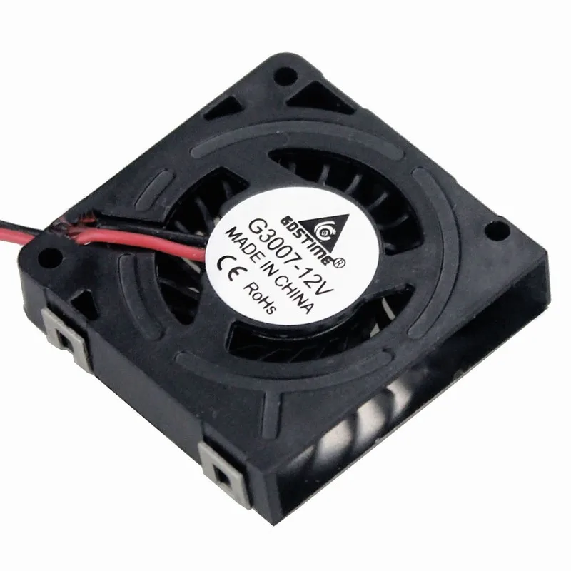 1 Buah Waktu Luang DC 3 Cm 30X30X7 Mm 12V Mini Blower Cooling Fan 3007 30 Mm 2pin 3D Printer Pendingin Cooler Fan