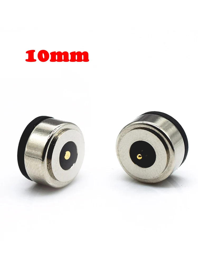 10mm 2PIN Magnetic DC Smart Water Cup Charging pogo pin Magnet Connector 5-12V High Current LED Light Power Socket Terminal