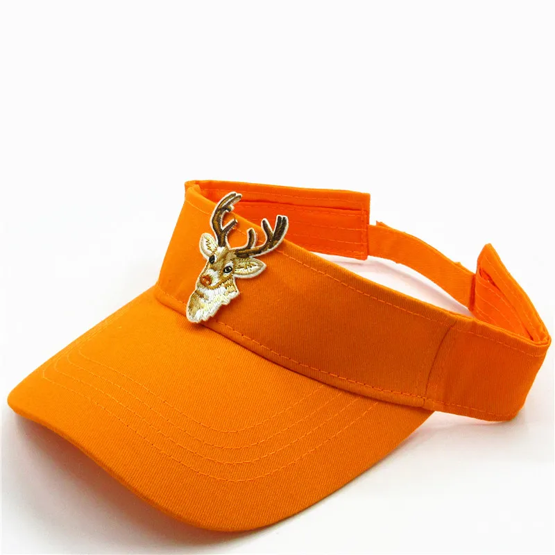 

2020 Cotton Deer Animals Embroidery Visors Baseball Cap Adjustable Snapback Cap for Men and Women 245