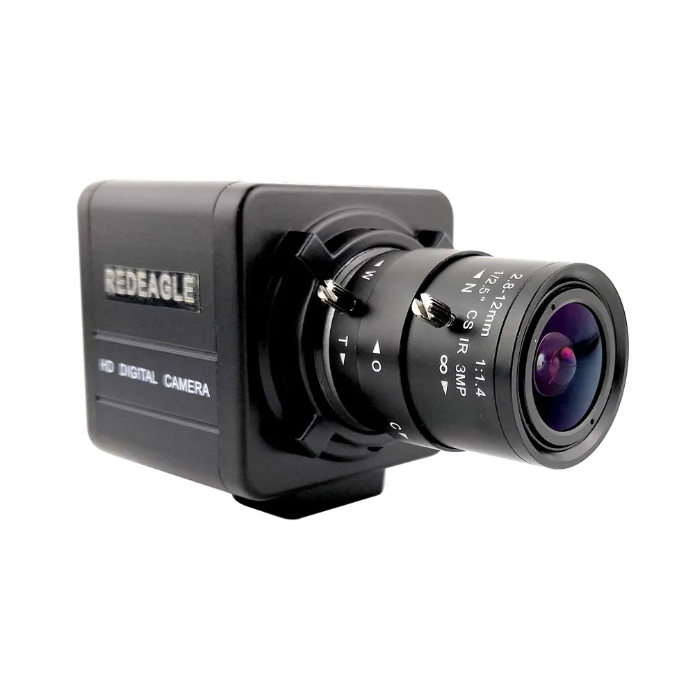 REDEAGLE-1080P AHD 카메라, AHD/TVI/CVI/CVBS, 4in1 미니 박스, CCTV 보안 카메라, OSD 메뉴, 2.8-12MM, 가변 초점 줌 렌즈