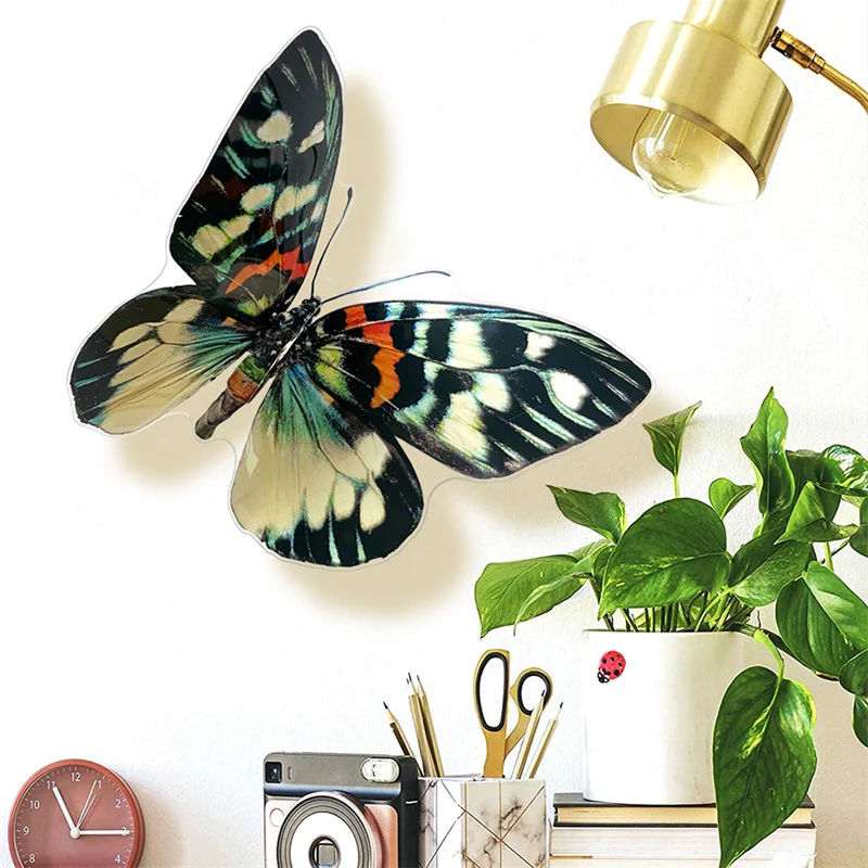 Large 3D Butterfly for Room Decor Big Butterflies Wall Sticker Home Window Wedding Party Decoration Outdoor Garden Yard Ornament