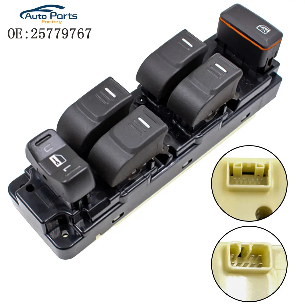 New Front Left Side Master Power Electric Controller Window Switch For GMC Canyon Chevrolet Colorado Hummer H3 H3T 25779767