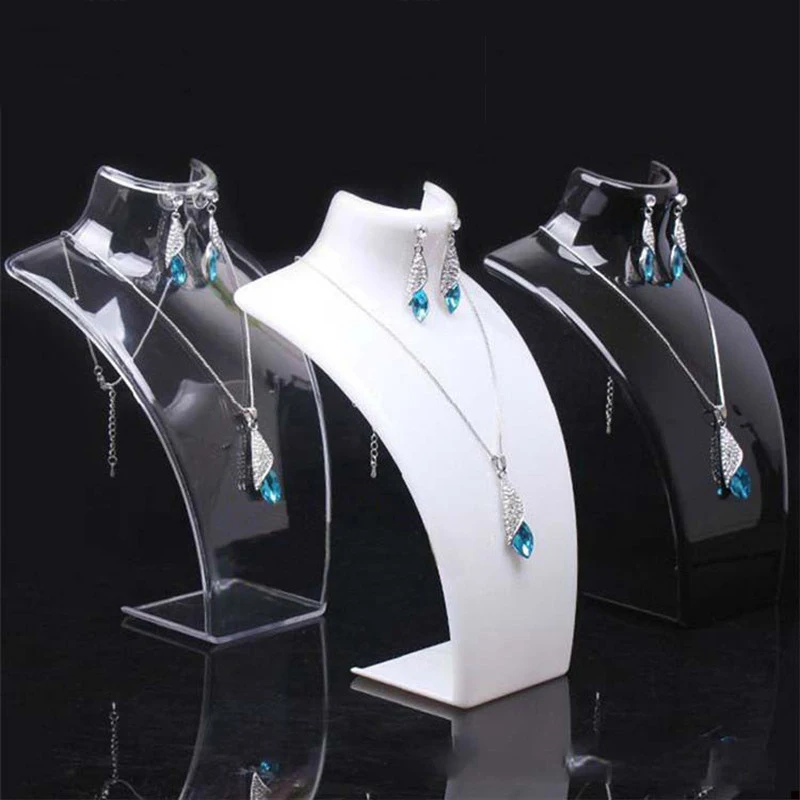 Jewelry Jewelry Acrylic Plastic Black and White Transparent Necklace Life Earrings Plastic Showcase