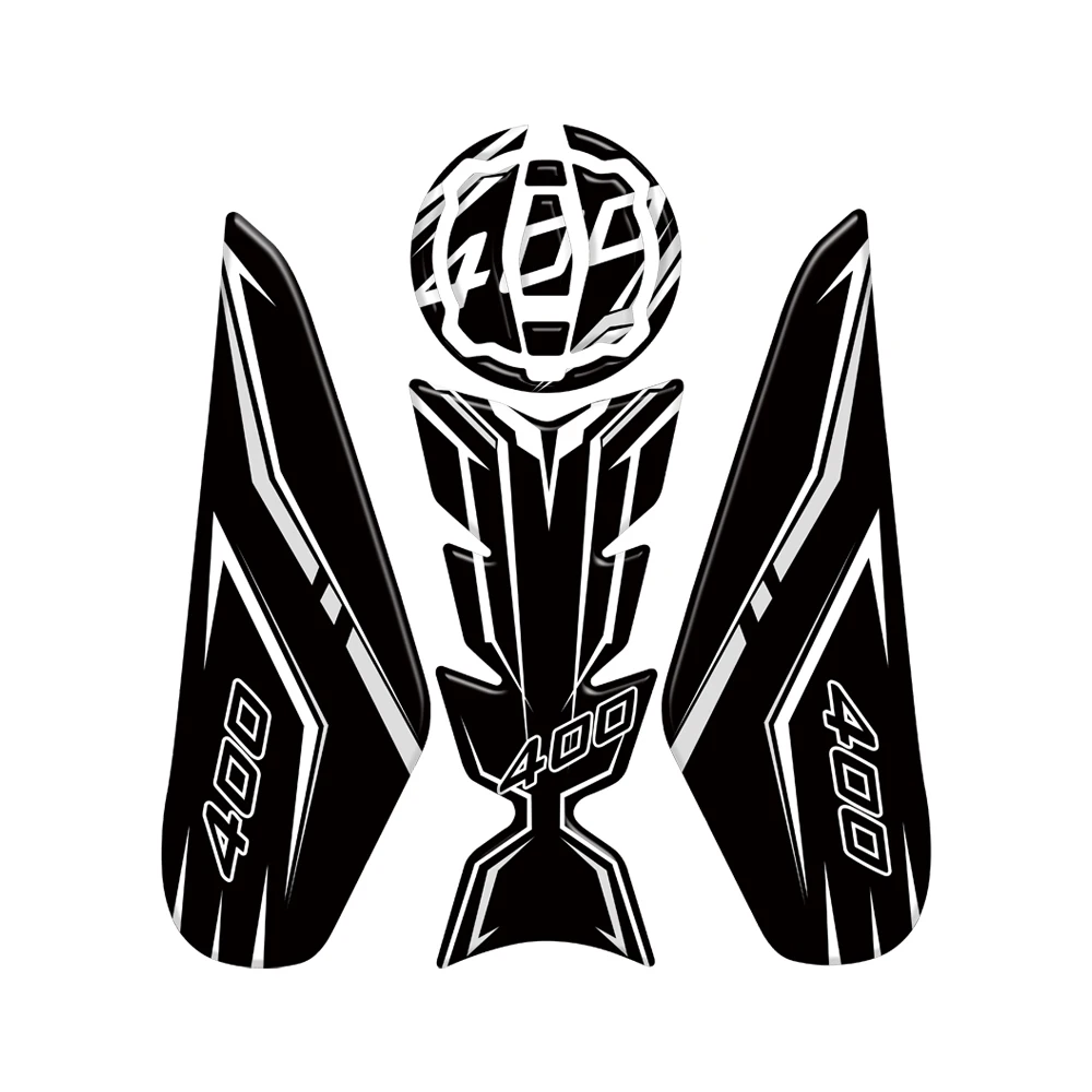 NINJA  400 Stickers Fit For Kawasaki NINJA400 Z400 Motorcycle Accessories Fuel Tank Decal Protector Protection Pad