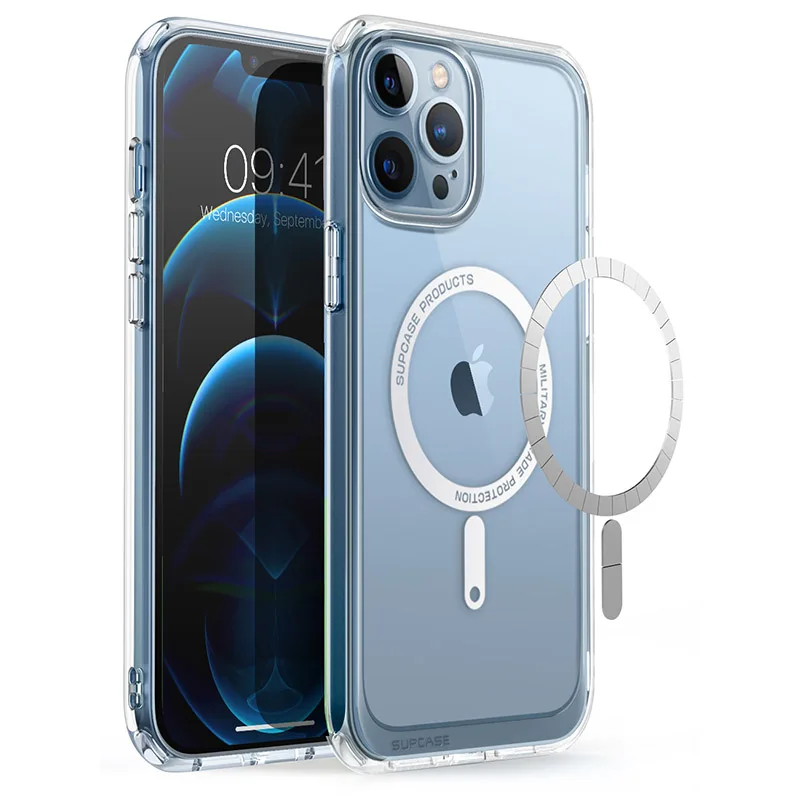 For iPhone 13 Pro Case 6.1 inch (2021) SUPCASE UB Mag Series Premium Hybrid Protective Clear Case Compatible with MagSafe