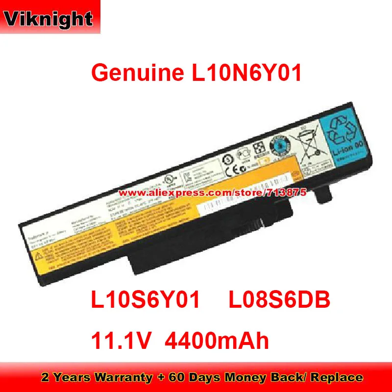 Genuine L10S6Y01 Battery L09L6D16 for Lenovo IdeaPad Y460AT-ITH Y460C Y460D Y460G Y460N Y560 57Y6440 L09N6D16 11.1V 4400mAh