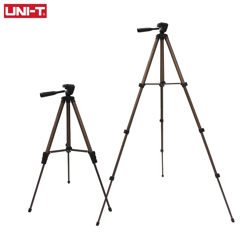 UNI-T Foldable Aluminum Tripod 1.33m For Camera Telescope Rangefinder Laser Level Stand Adjustable 360 Rotation Level Bubble