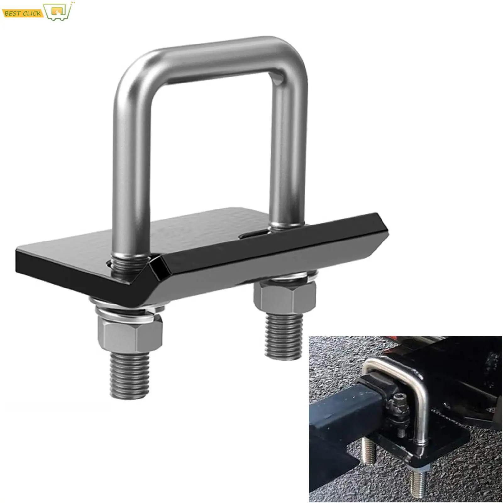 Universal U-Bolt Anti-Rattle Stabilizer lock Heavy Duty Hitch Tightener Clamp Towing Damper Coupler For Trailer Truck Bike Racks