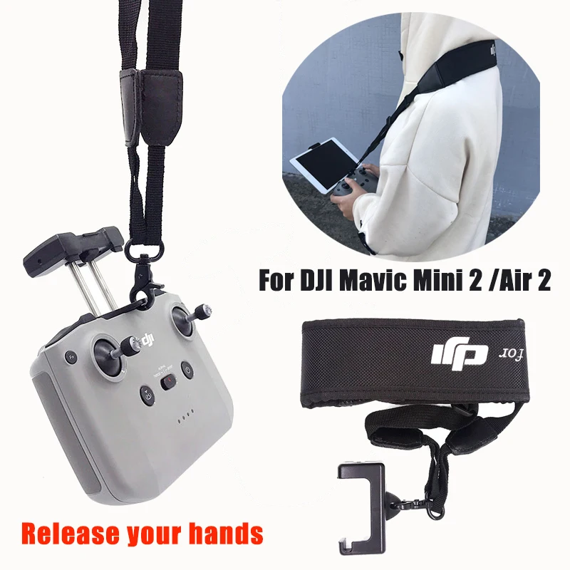 Remote Control Hook Holder Strap for DJI Mavic Air 3/2/2s/Mini2/3/3Pro/4Pro Drone Neck Lanyard Safety Strap Belt Sling Accessory