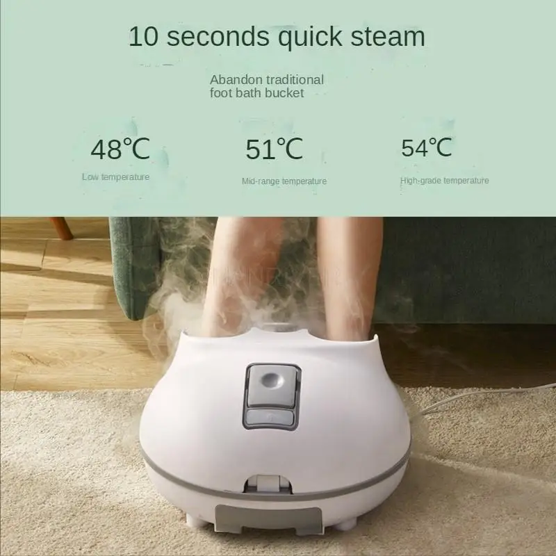 110-220V Foot Soaking Bucket Household Foot Washing Fully Automatic Constant Temperature Heating Massage Steam Foot Bath Small