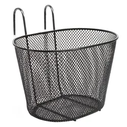 Hook Basket Durable Iron Basket Detachable Hanging Bike Basket Front Handlebar Bike Basket Random Style