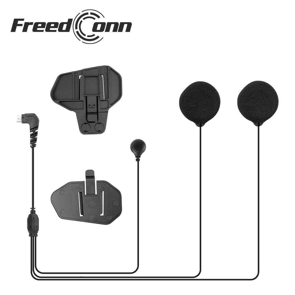 Freedconn marca 5 pinos 2 em um cabo fone de ouvido & microfone para r1/r1 plus com clipe