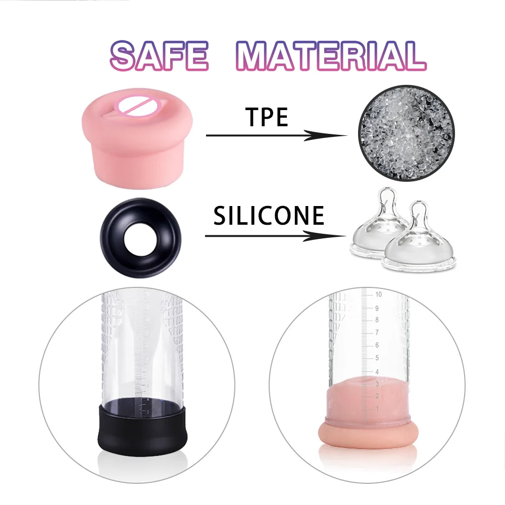 Accessories For Penis Pump Cylinder Penis Extender For Men Penise Enlargement Vacuum Pump Cover Replacement Sleeve Flask Part