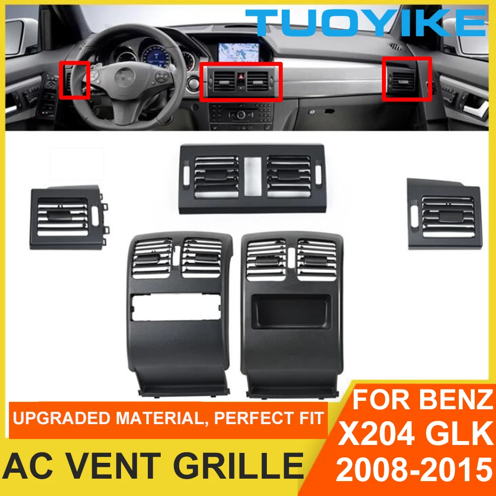 Car Front Middle Rear AC Air Conditioner Vent Grille Panel Cover Trim For Mercedes-Benz X204 GLK-Class 220 250 300 350 2008-2015