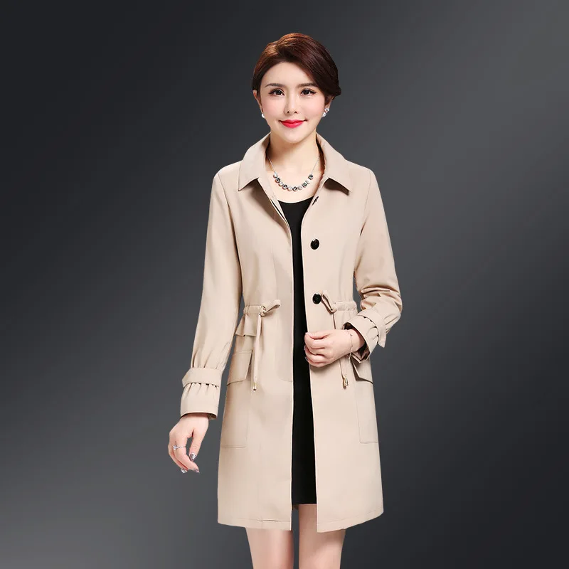 

Casaco Feminino Trench Coat For Women Plus Size Windbreaker Korean Style Long Coats New Arrival 2020 Abrigo Mujer KJ143