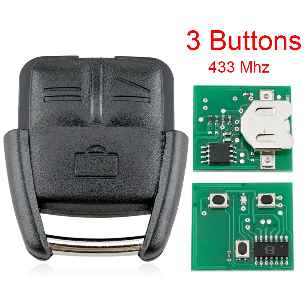 433MHz 3 Tasten Auto Remote Key Fob Auto Schlüssel Ersatz Fit für Opel Astra H J G Vectra Zafira corsa D Omega