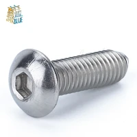 5-50 Uds ISO7380 304 tornillo de cabeza hueca allen M2 M2.5 M3 M4 M5 M6 M8 tornillos de cabeza de botón hexagonal