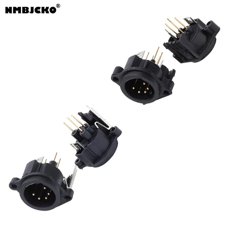 High quality A205AB MODEL 100pcs/lot XLR Female male PC Chassis Panel Mount Socket xlr female male connector