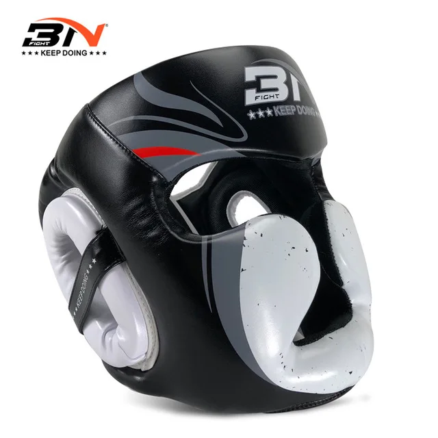 BNPRO Peking Opera Muay Thai MMA Boxing Helmet Kids Adults Grappling Martial Arts Headgear Protector Wushu Training Equipment