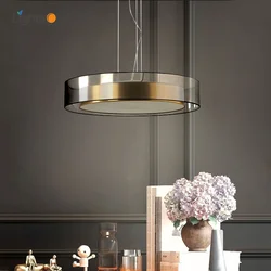 Post-modern copper restaurant light luxury pendant lamp Nordic minimalistic atmosphere master bedroom pendant lights