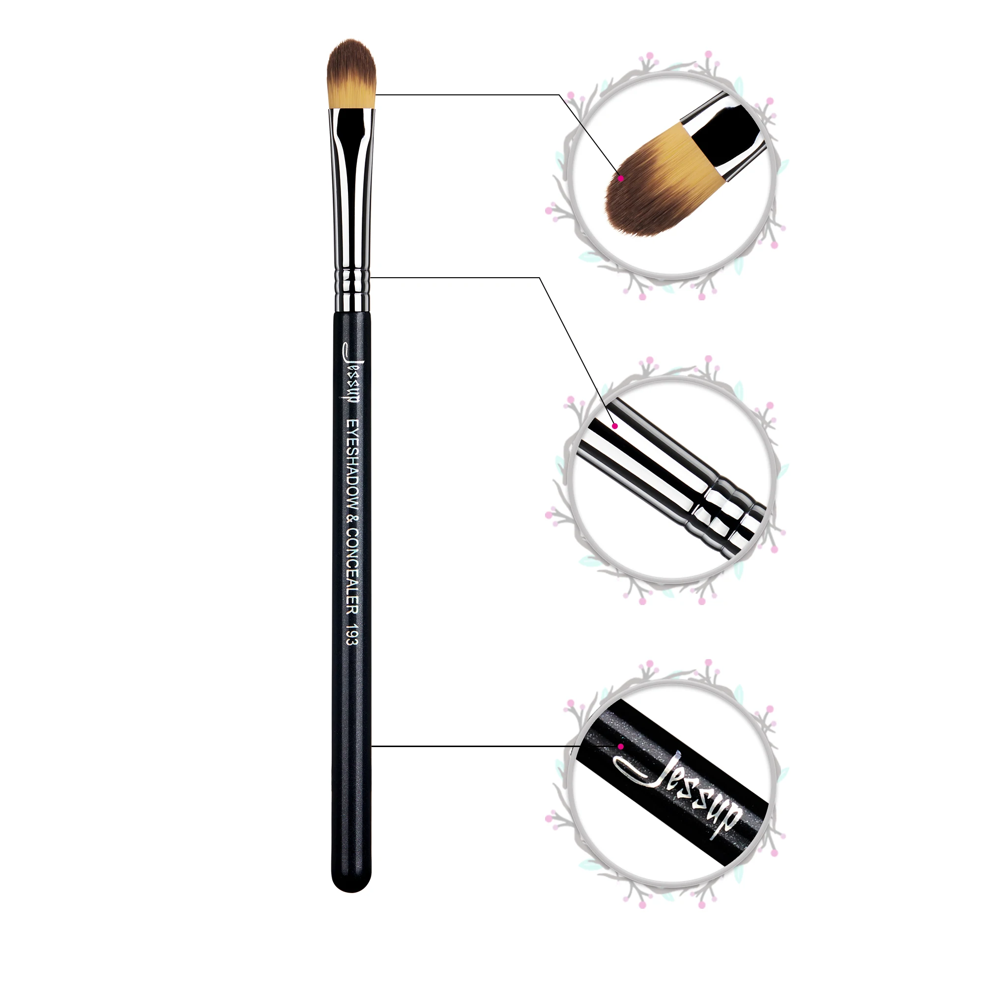 Jessup Concealer Brush Makeup Eyeshadow brush Precision Shading Blender Make Up Tools