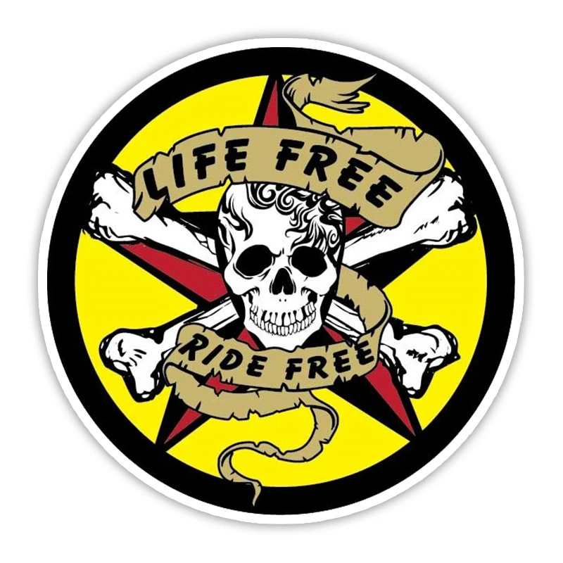 S50640 # Big Skull Car Sticker Personality Vinyl Decal Waterproof Car Sticker on Motorcycle Laptop