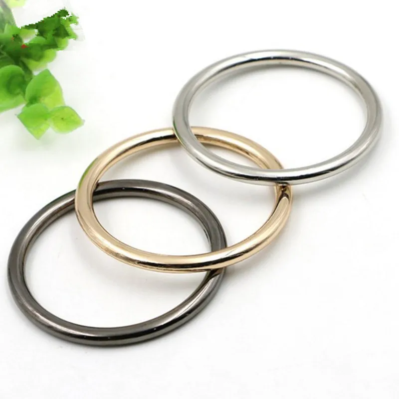 100PCS DIY Leather Craft Bag Strap Accessories Metal O Ring Buckle 10mm/15mm/20mm/25mm/30mm/35mm/40mm/45mm/50mm/60mm/65mm/70mm