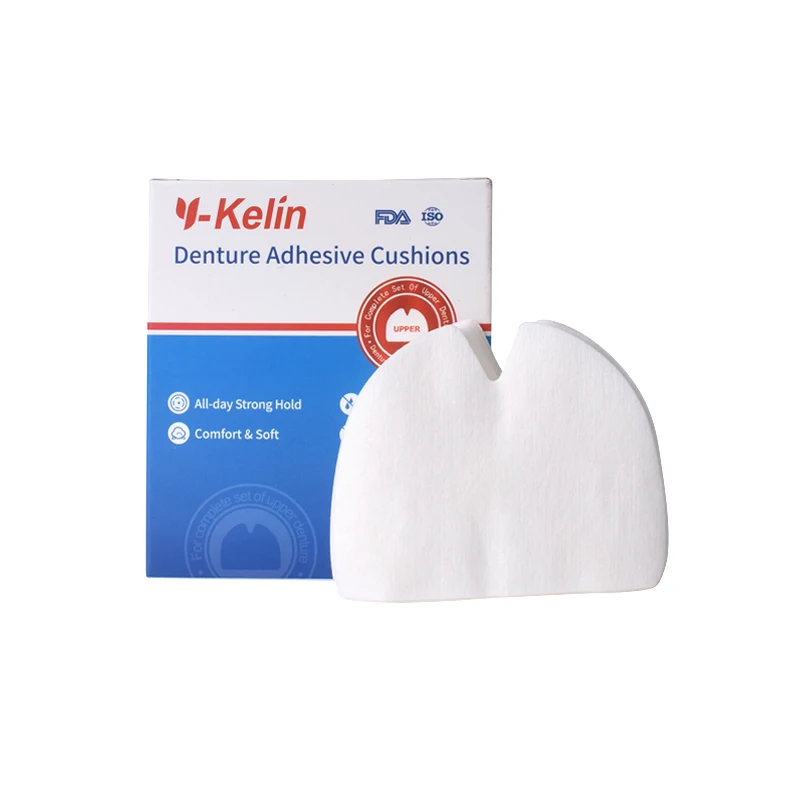 Y-Kelin Denture Adhesive Cushion  120 Pads For Upper Jaw  (30pads *4 Packs)