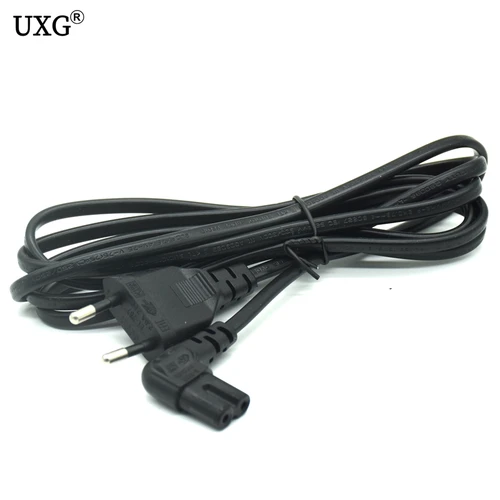 Figura 8 cable de alimentación de CA Schuko EU Euro a IEC C7 en ángulo recto cable de alimentación 1M 2M 3M 5M C7 cable de alimentación de CA