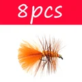 8 piezas de color naranja