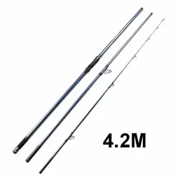 ZZ54 ZZ56 ZZ53 ZZ53A ZZ55A 4.2m About 640g Carbon Fiber Surf Casting Rod Tip Dia 2.9-3.2mm Butt Dia. about 25mm Bait 100-250g