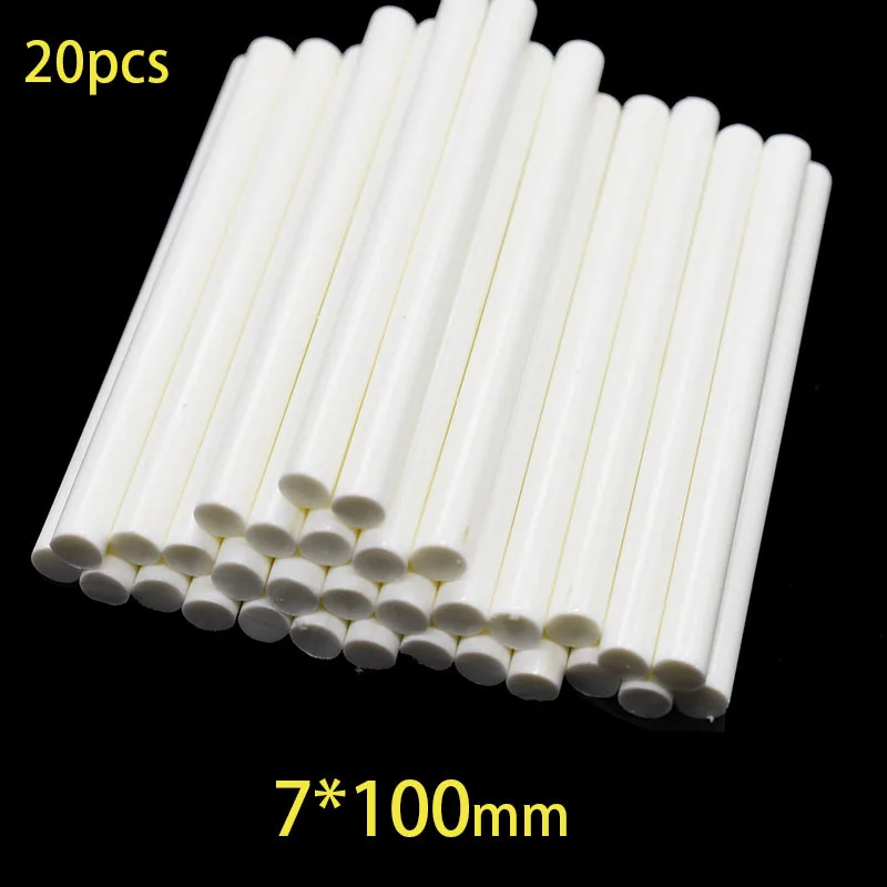 20 Stuks 7X100 Mm Hot Melt Lijm Sticks Voor 7 Mm Elektrische Lijmpistool Craft Diy Hand reparatie Witte Lijm Afdichting Wax Stok