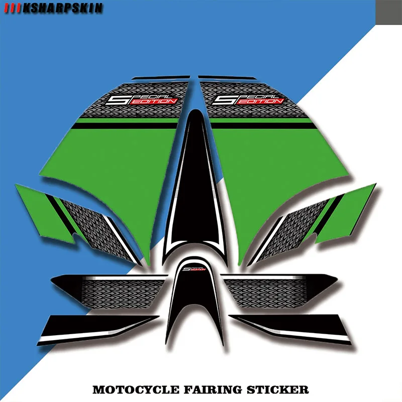 

Motorcycle body modification fairing decorative protection sticker is suitable for Kawasaki ninja300 2013-2014